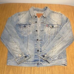 Levi's Distressed Light Blue Denim Jacket